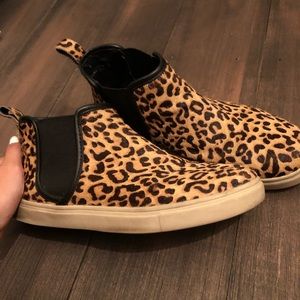 Steve Madden leopard print booties